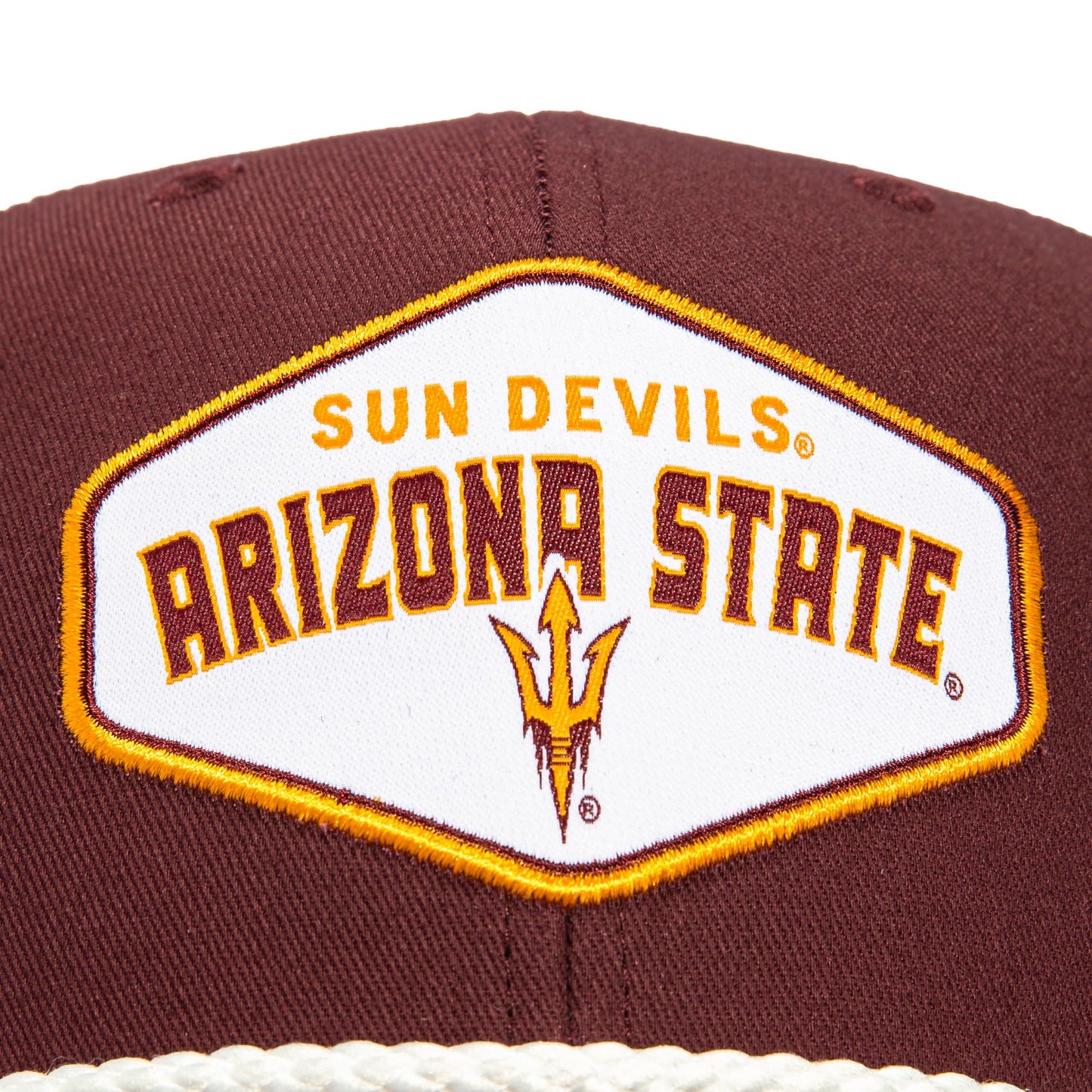 47 Brand Arizona State Sun Devils Ace Out Snapback Trucker Hat - Maroon, White