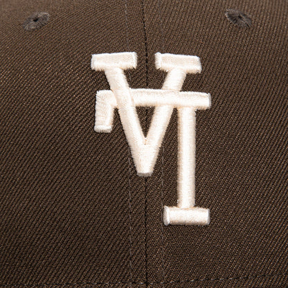 New Era 59Fifty Los Angeles Dodgers Upside Down Hat - Brown, Ivory