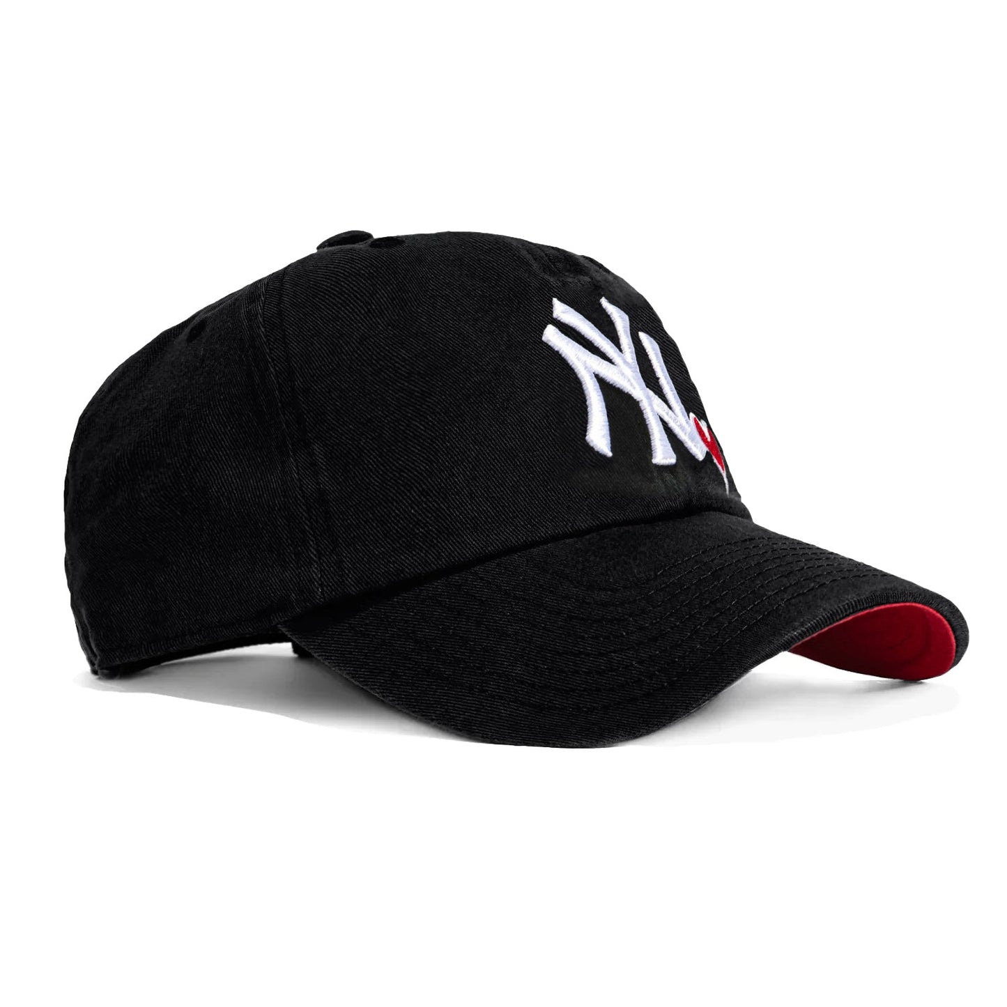 47 Brand New York Yankees Icon Heart Cleanup Adjustable Hat - Black
