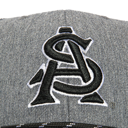 47 Brand Carbon Rope Arizona State Sun Devils Trucker Snapback ASU Hat - Charcoal, Black