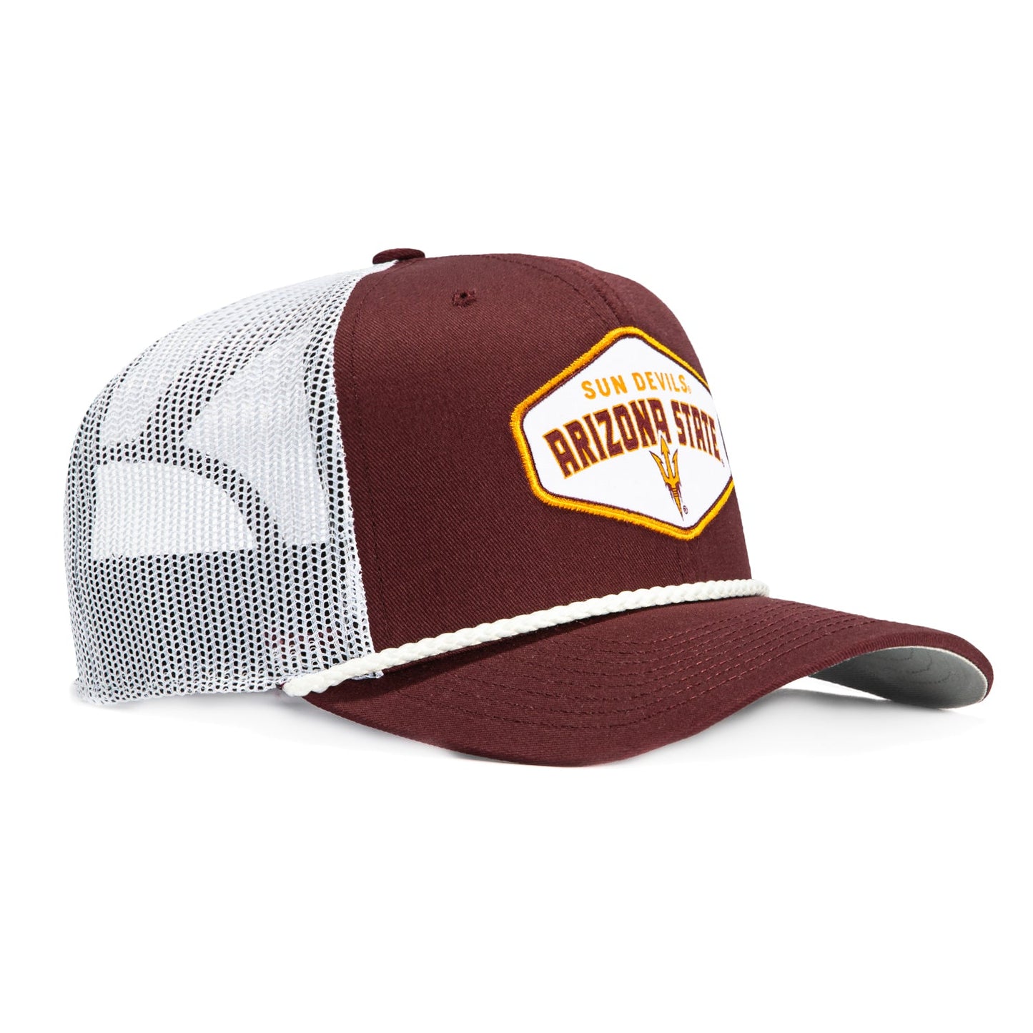 47 Brand Arizona State Sun Devils Ace Out Snapback Trucker Hat - Maroon, White