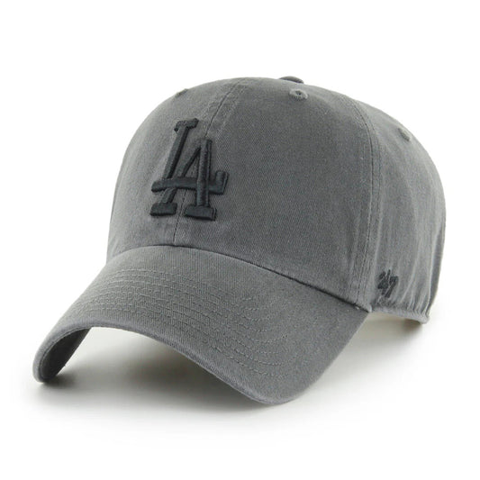 47 Brand Los Angeles Dodgers Cleanup Adjustable Hat - Charcoal, Black